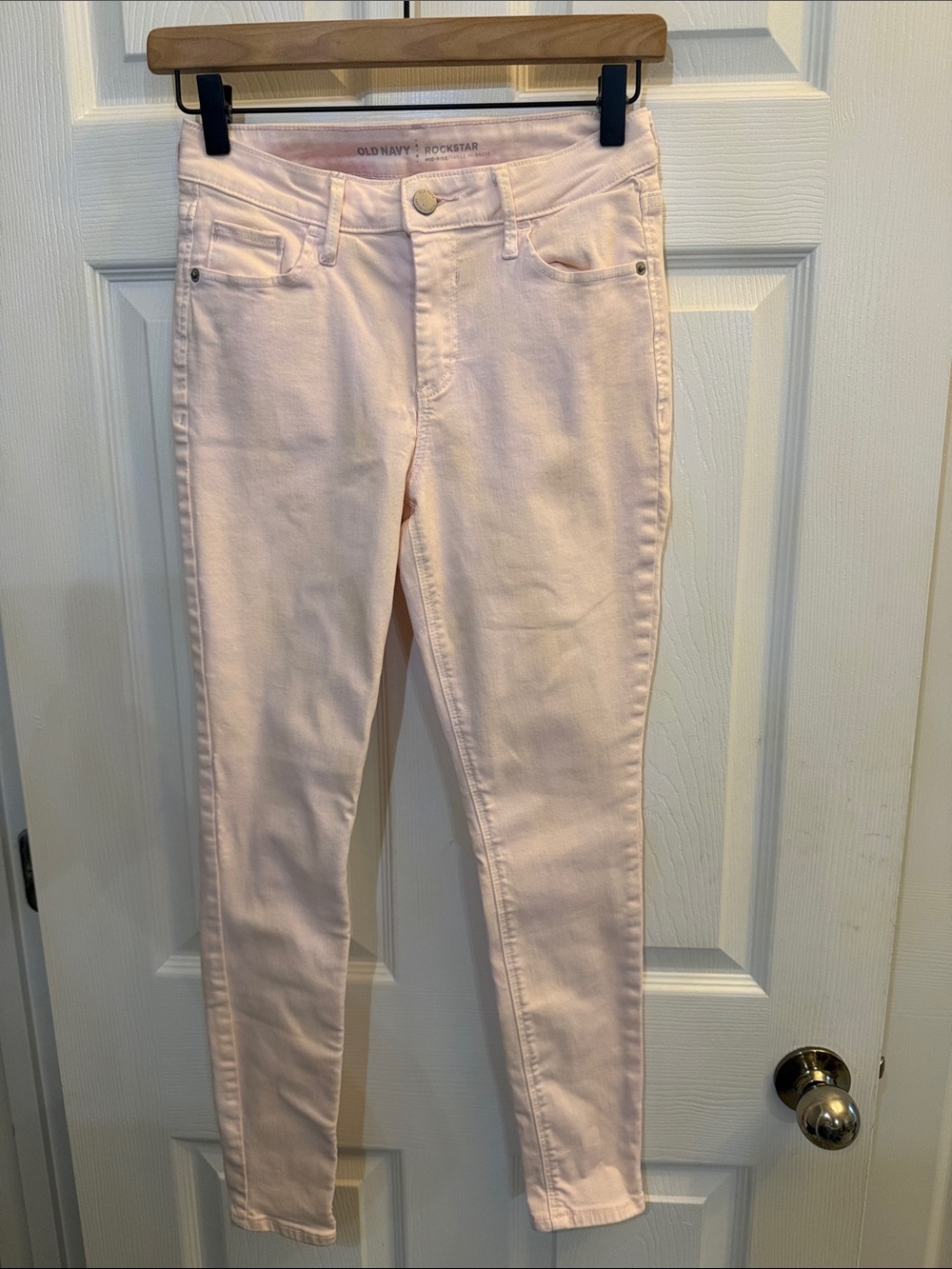 Old Navy Pastel Pink Women's Skinny Jeans Mid-Rise